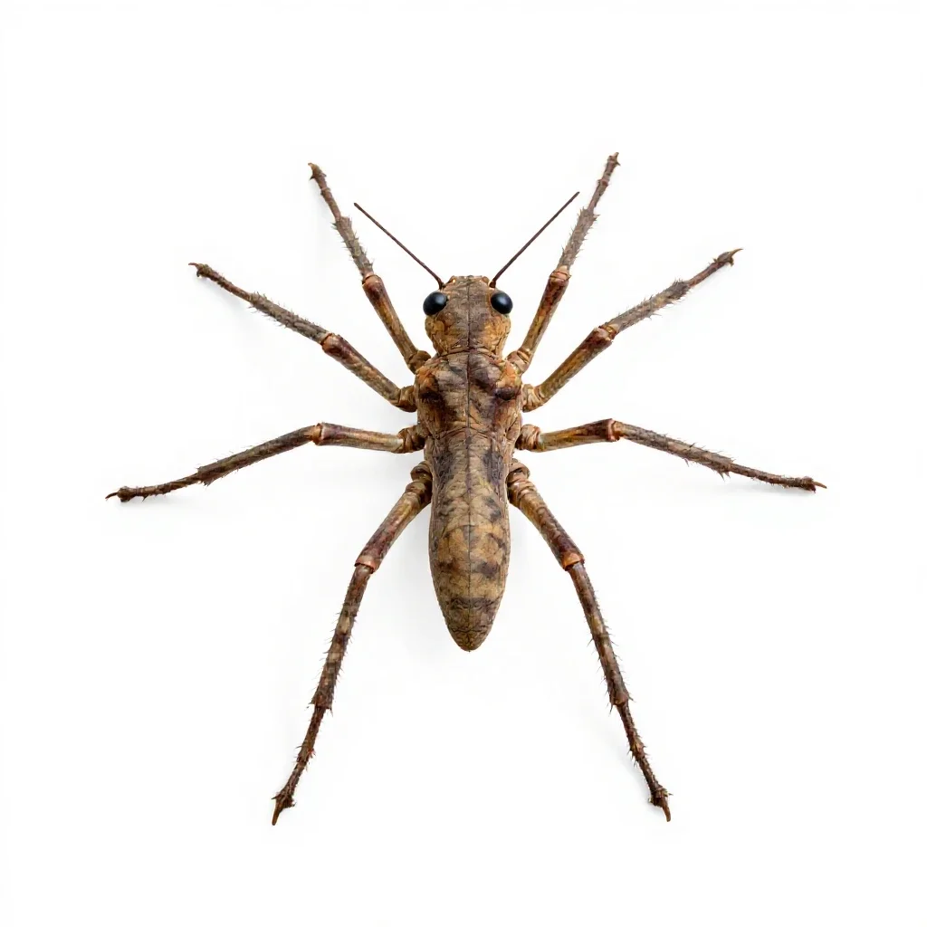 Six-legged desert strider isolated on a white background