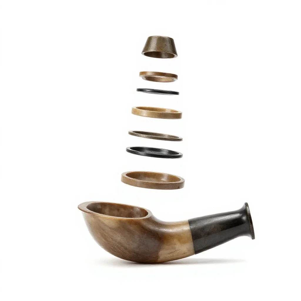 Hunting horn isolated on a white background