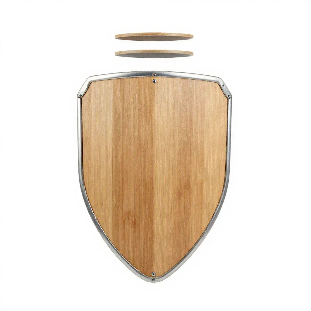 Kite shield isolated on a white background