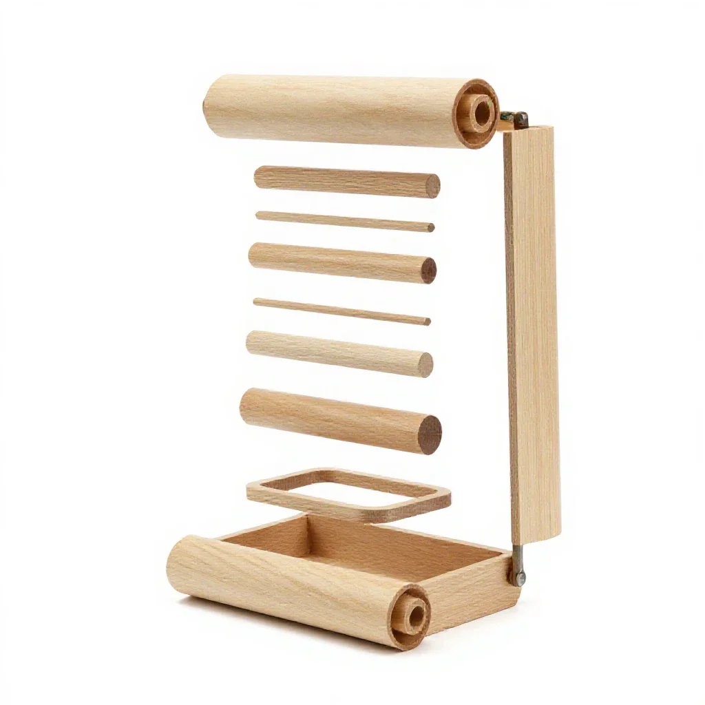Scroll case isolated on a white background
