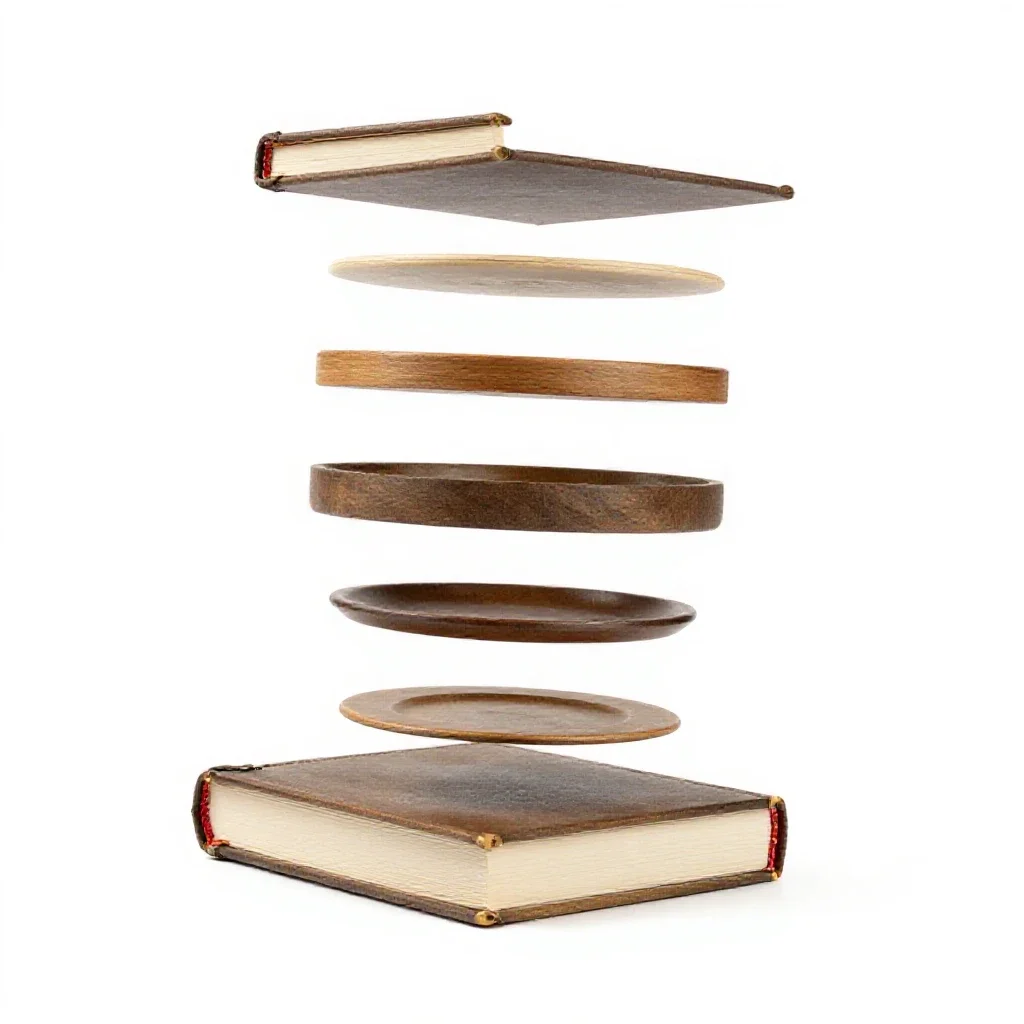 Spellbook with clasps isolated on a white background