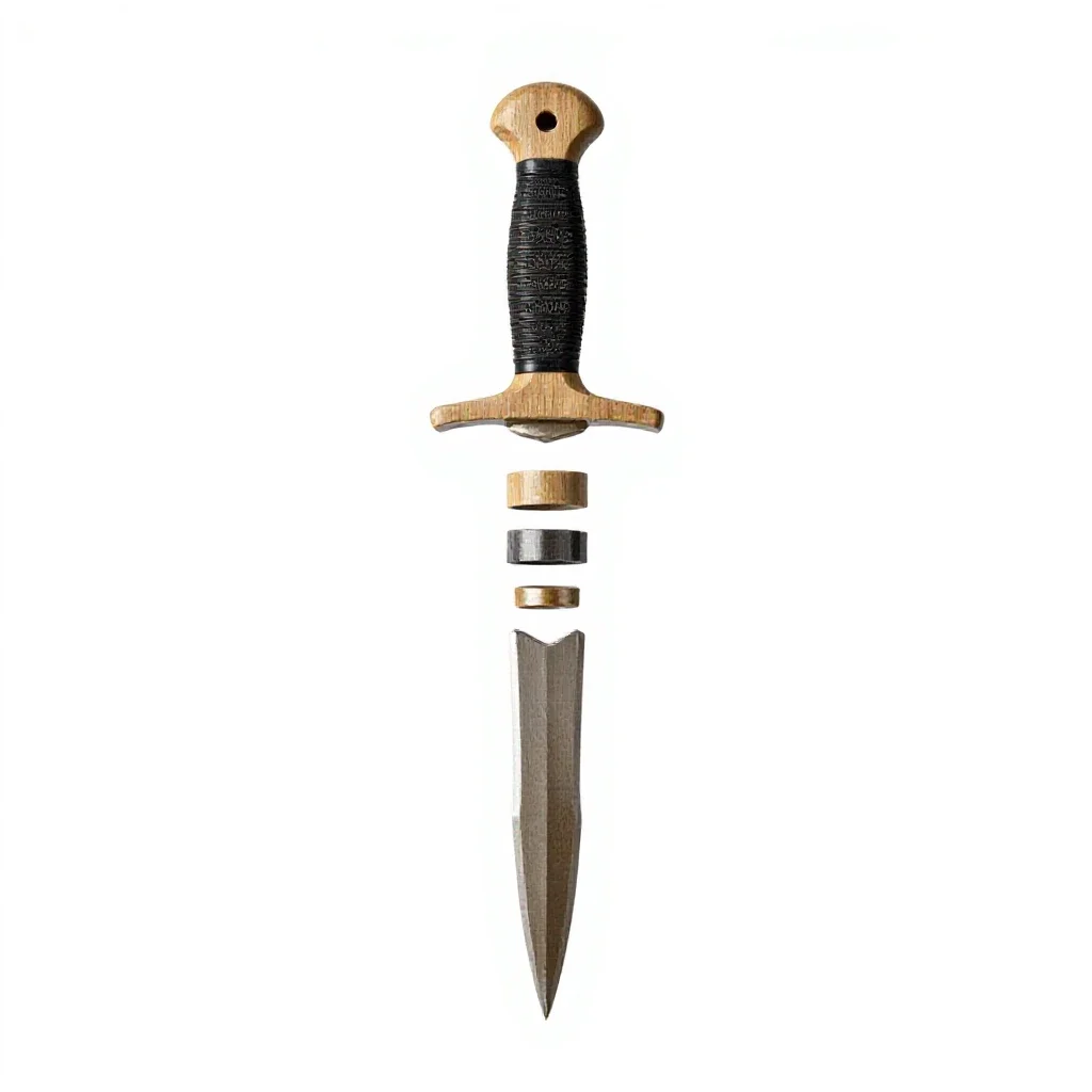 Throwing dagger set isolated on a white background