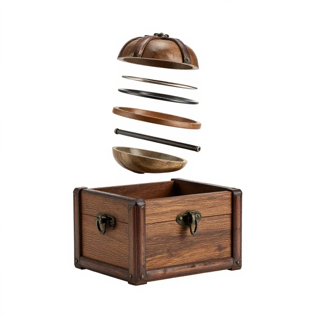 Treasure chest isolated on a white background