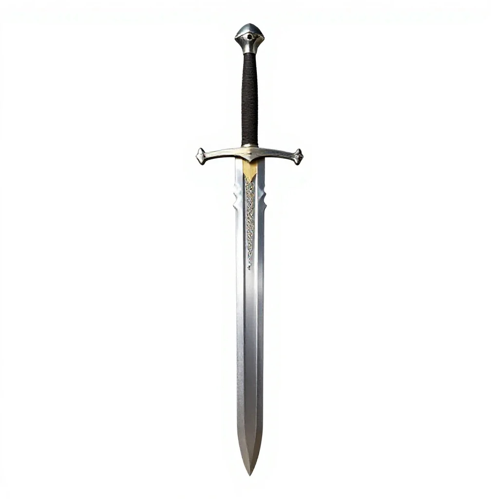 Two-handed greatsword isolated on a white background