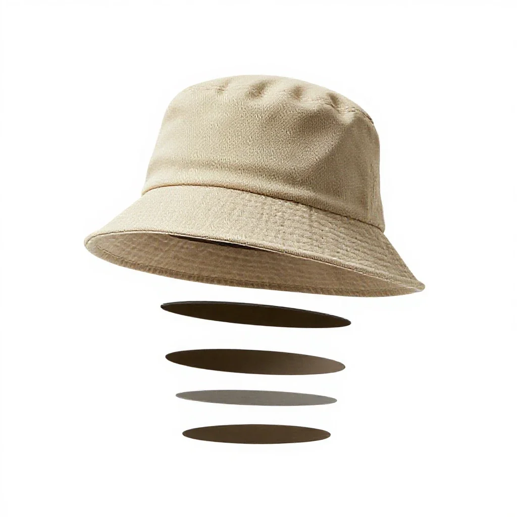 Bucket hat isolated on a white background