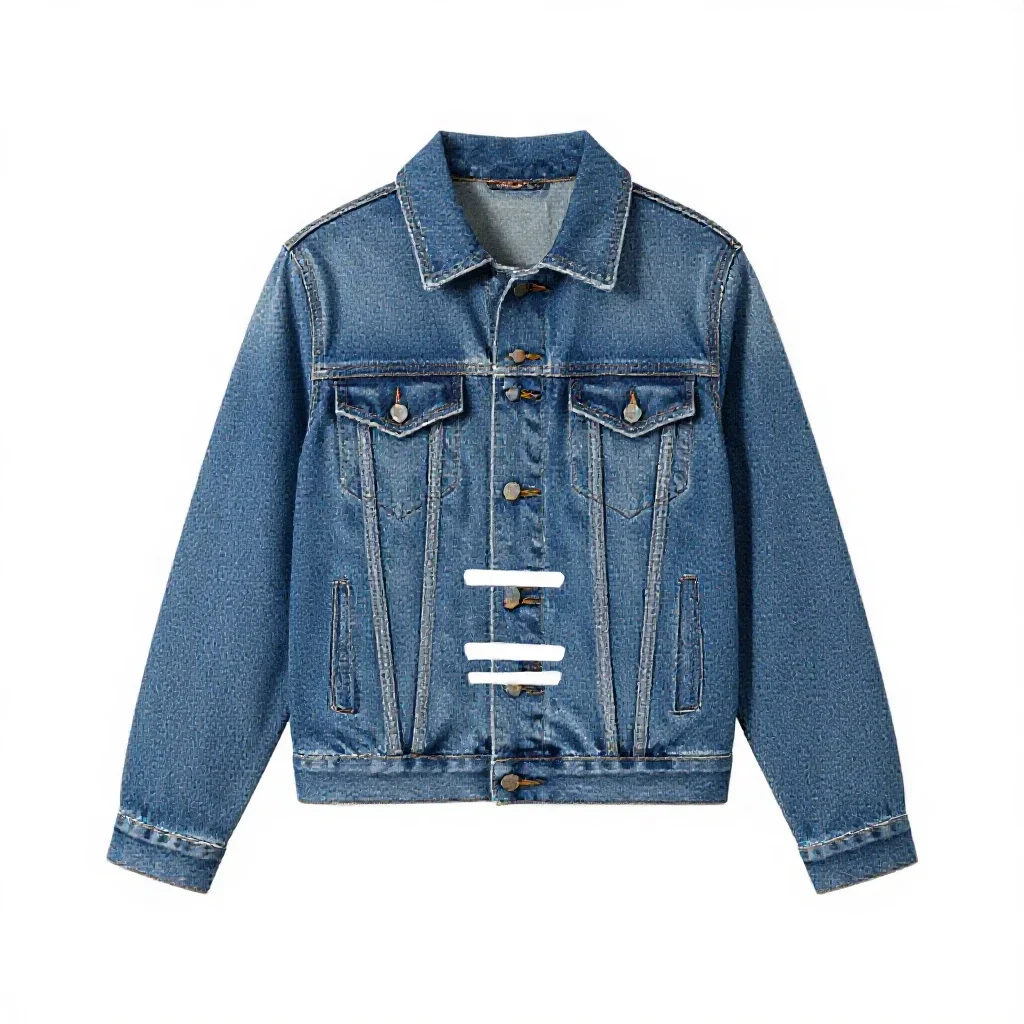 Denim jacket isolated on a white background