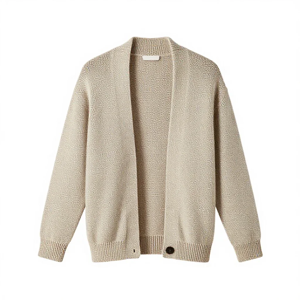 Knitted cardigan isolated on a white background