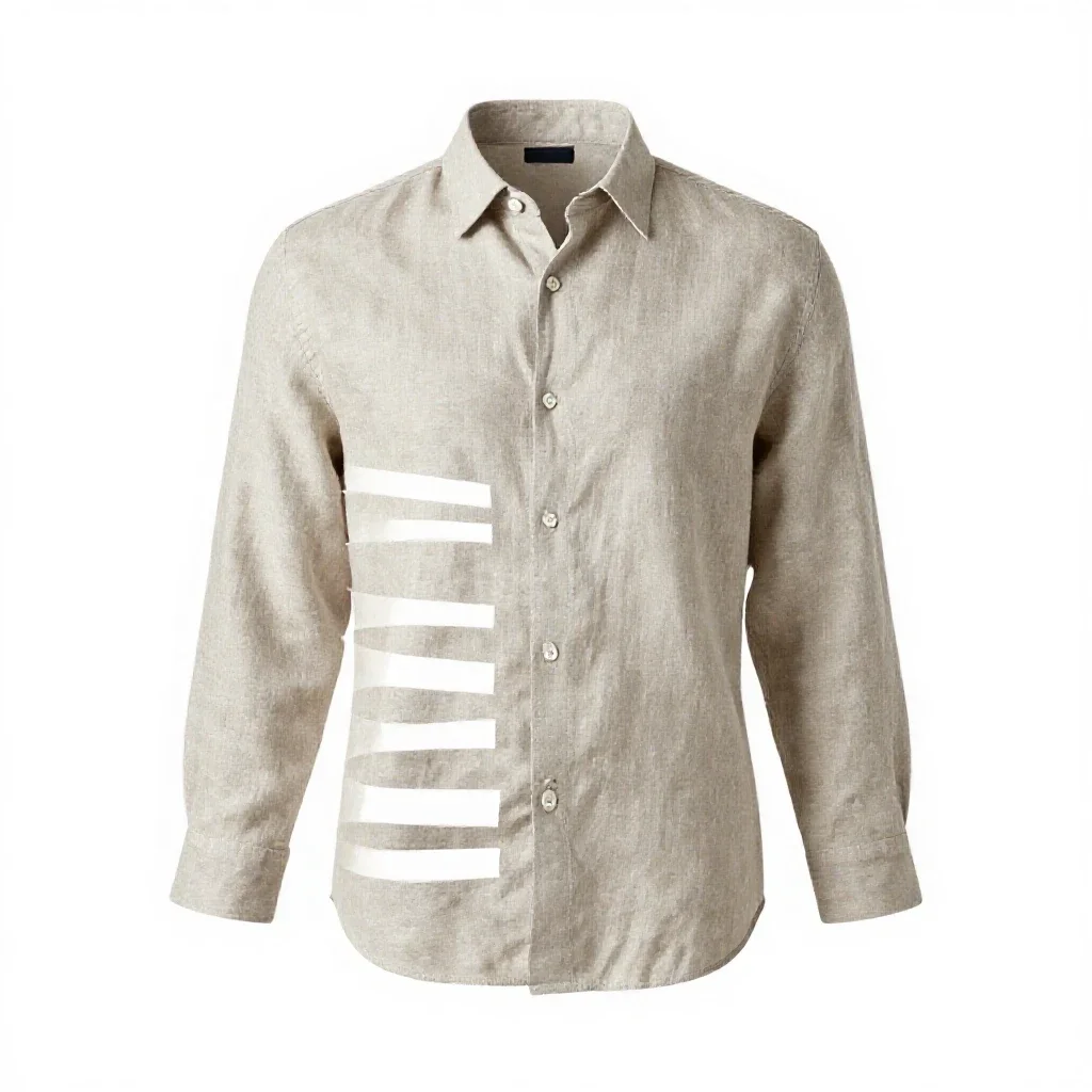 Linen shirt isolated on a white background