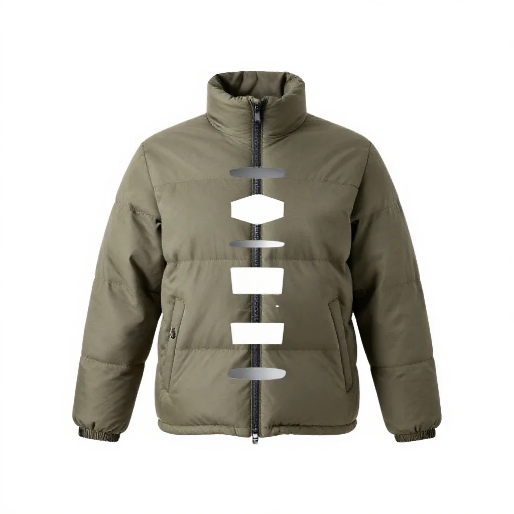 Puffer jacket isolated on a white background