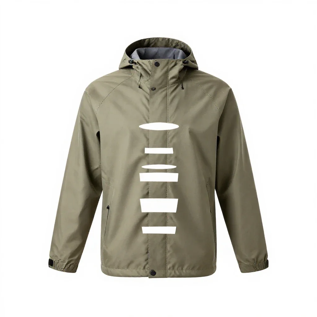 Rain jacket isolated on a white background