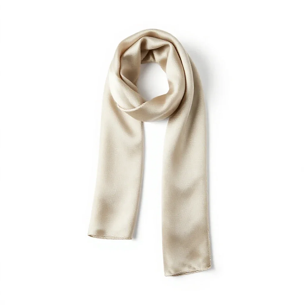 Silk scarf isolated on a white background