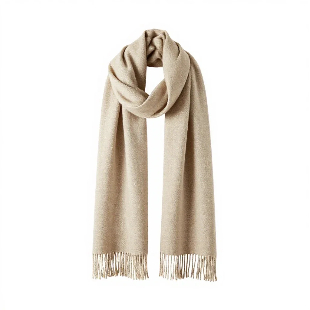 Woollen shawl isolated on a white background