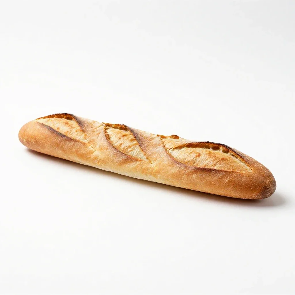 Baguette isolated on a white background