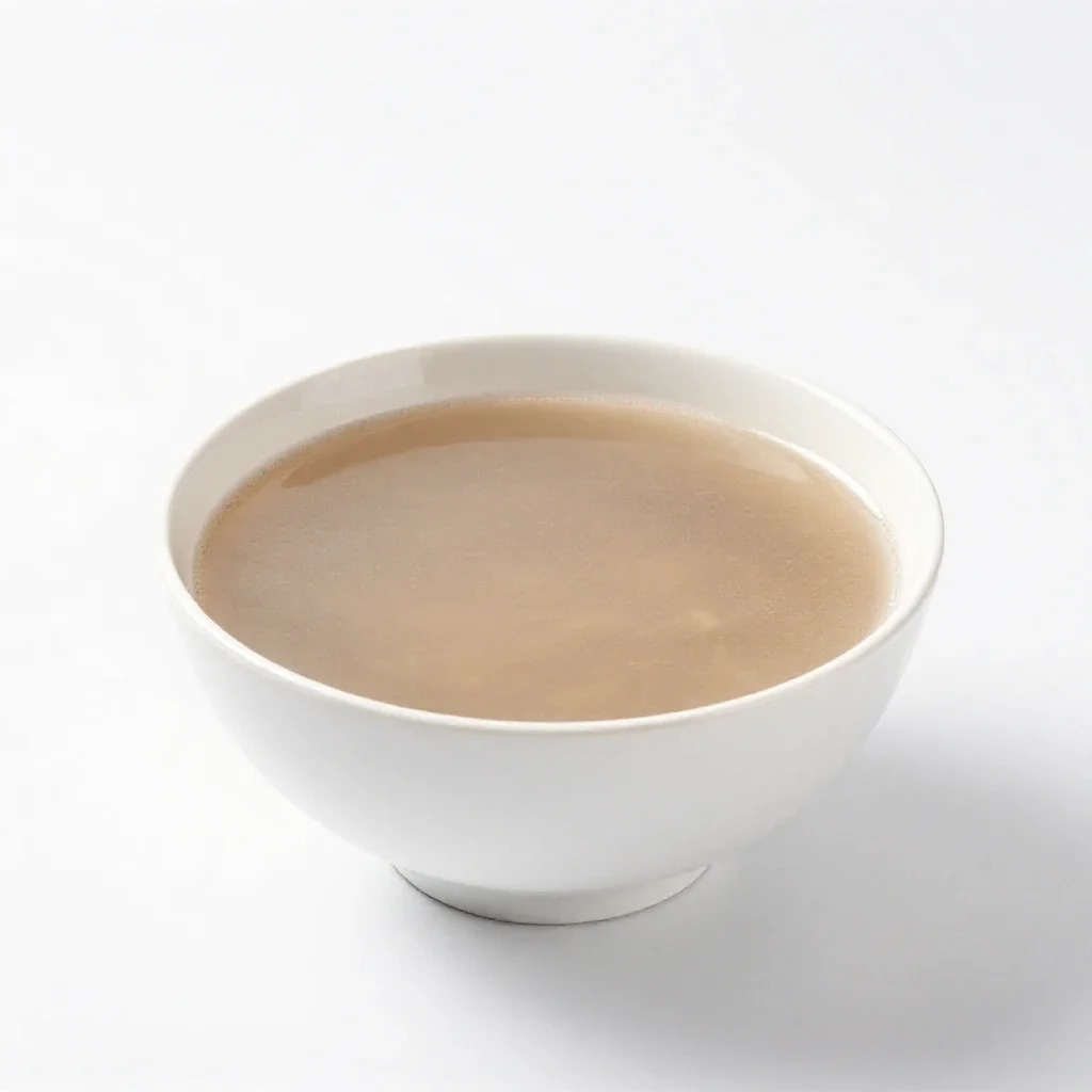 Bowl of pho isolated on a white background