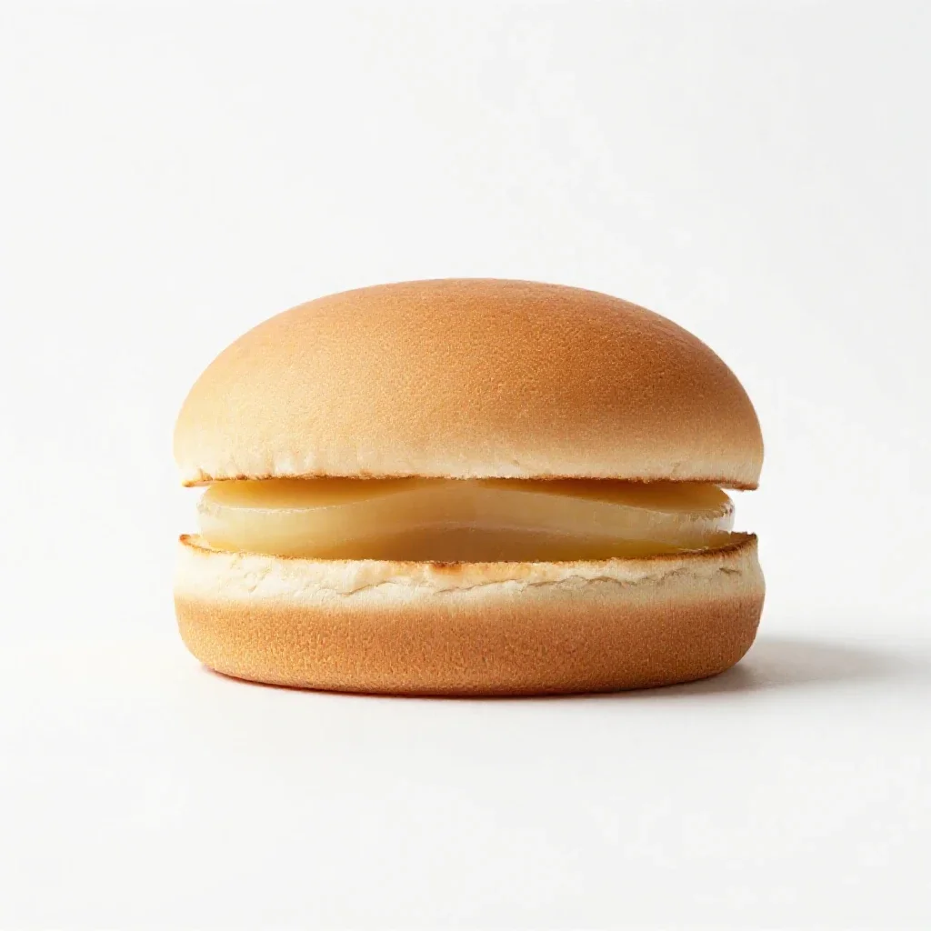 Burger with a brioche bun isolated on a white background