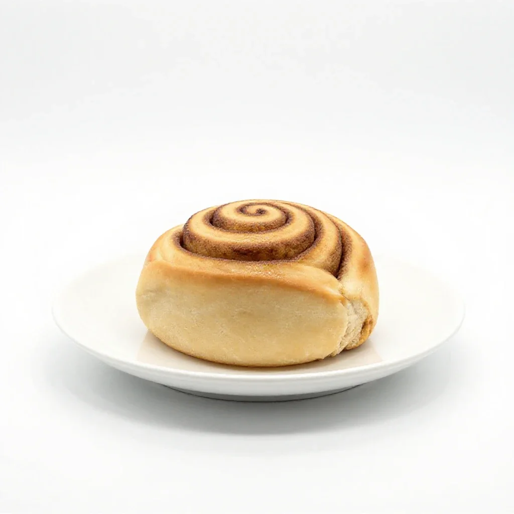 Cinnamon roll isolated on a white background