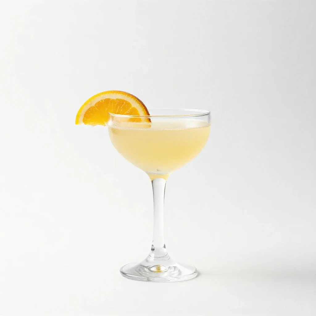 Cocktail with a citrus twist isolated on a white background