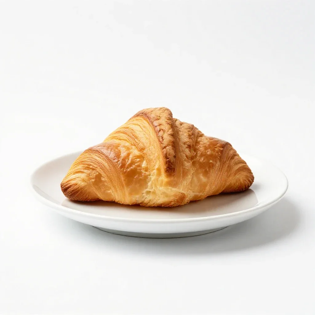 Croissant isolated on a white background