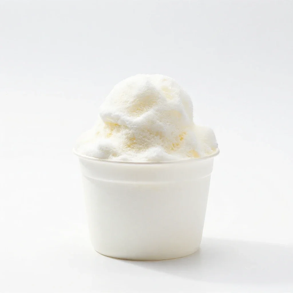 Shave ice cup isolated on a white background