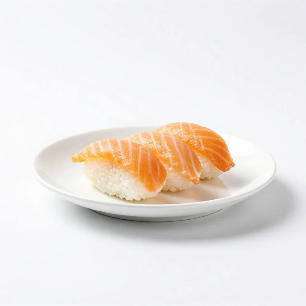 Sushi platter isolated on a white background