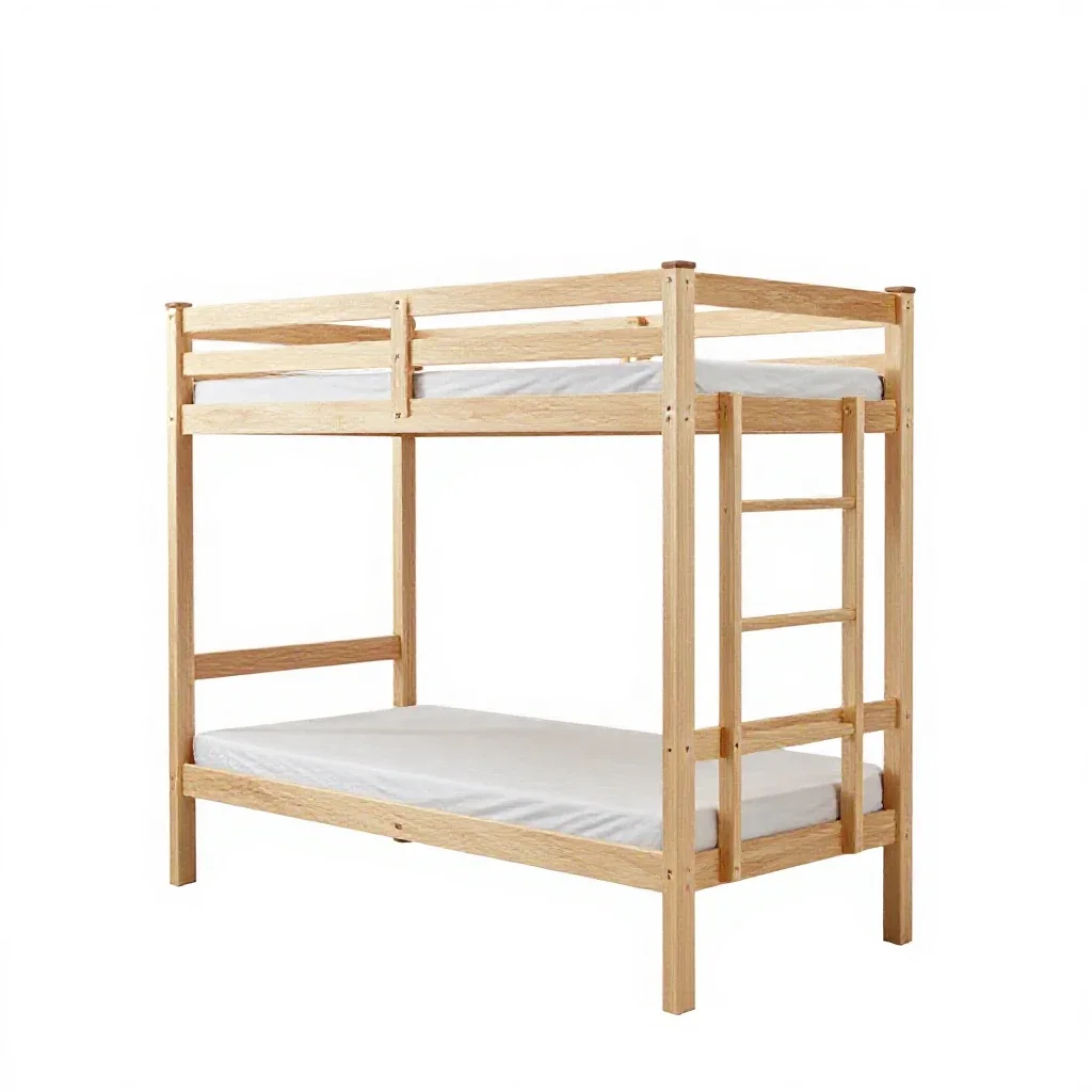 Bunk bed isolated on a white background