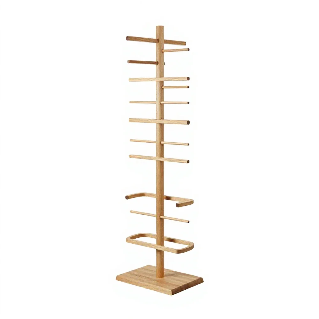 Coat stand isolated on a white background