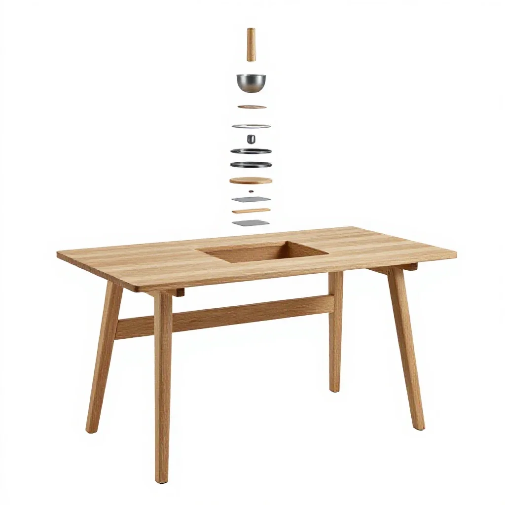Drafting table isolated on a white background