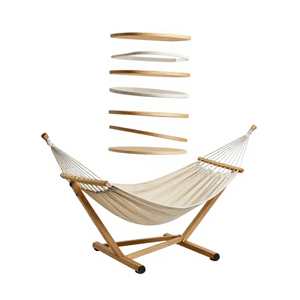 Hammock chair isolated on a white background
