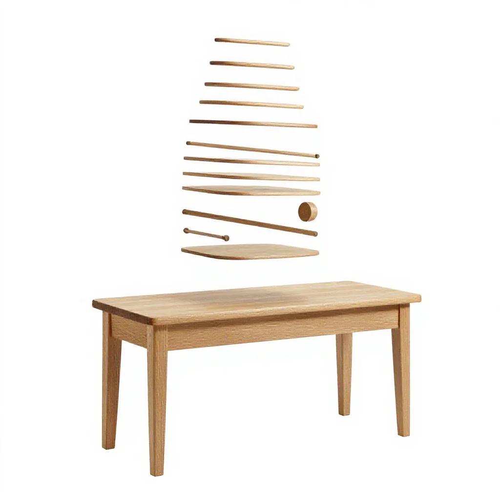 Piano bench isolated on a white background