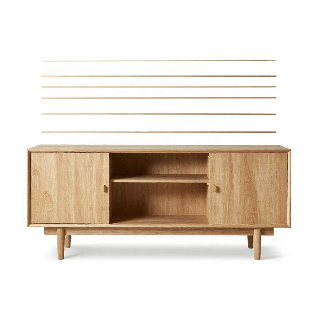 Sideboard credenza isolated on a white background