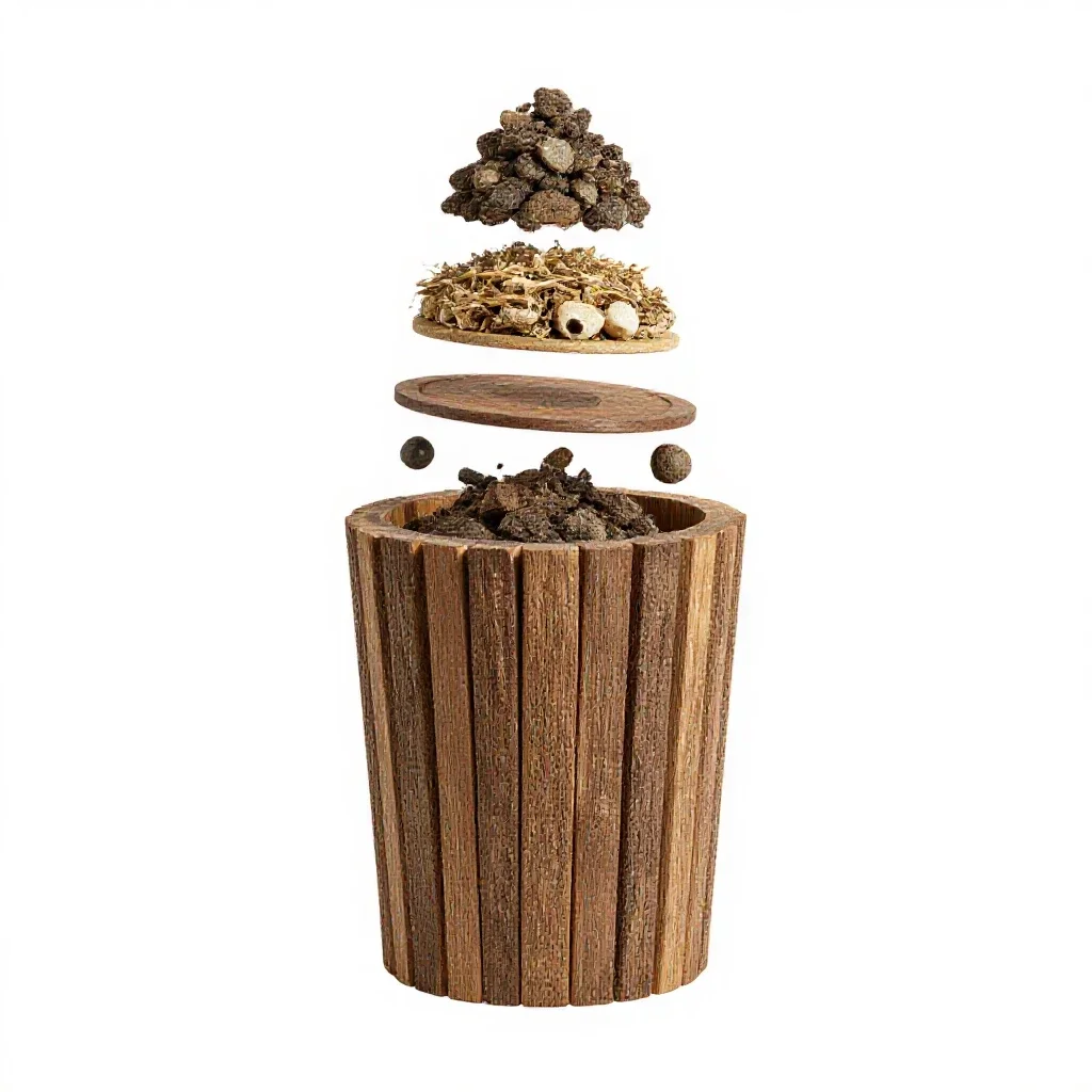 Compost bin isolated on a white background