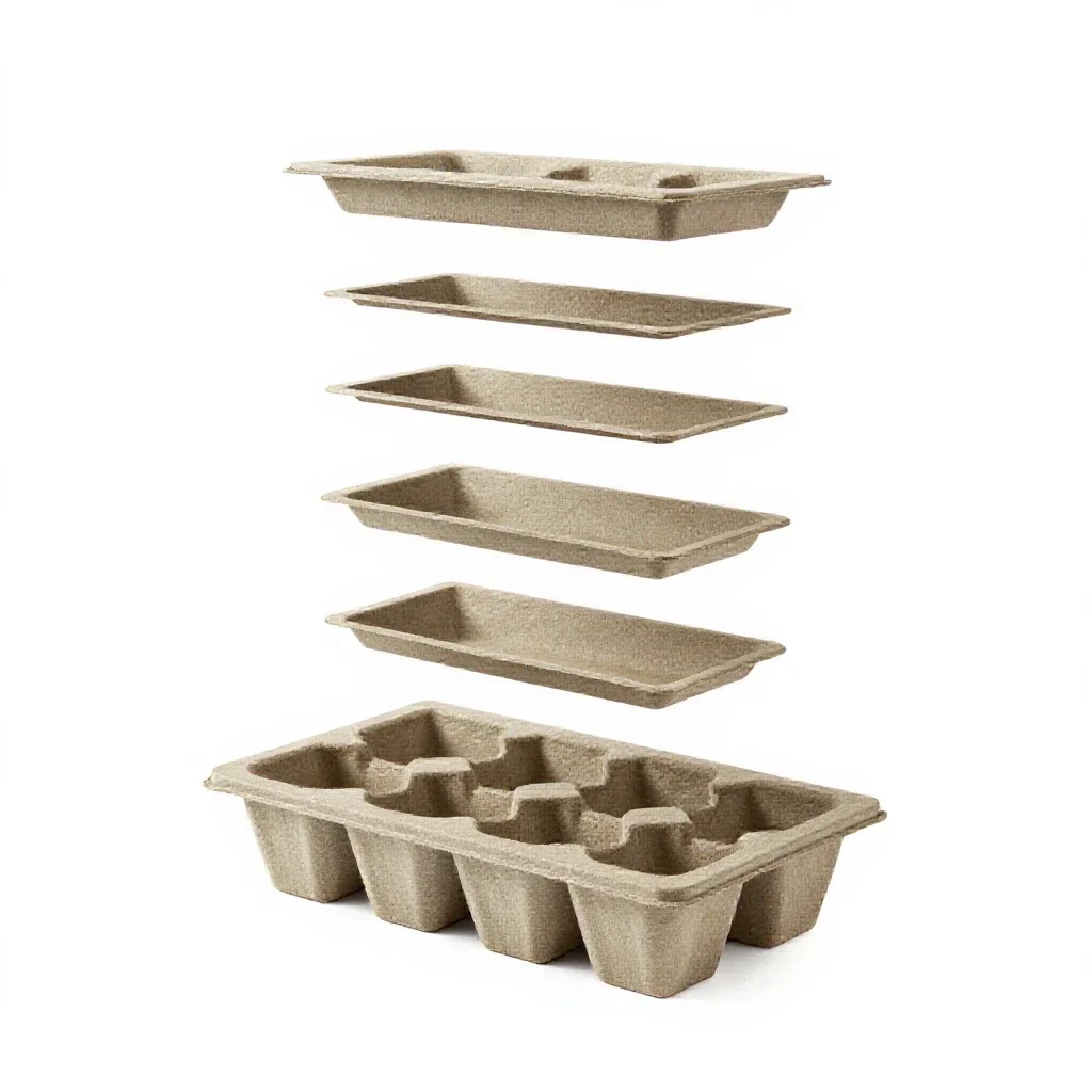 Seed tray isolated on a white background