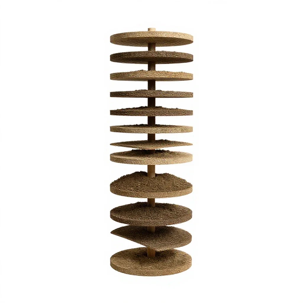 Worm farm tower isolated on a white background