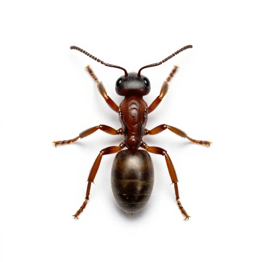 Bullet ant isolated on a white background