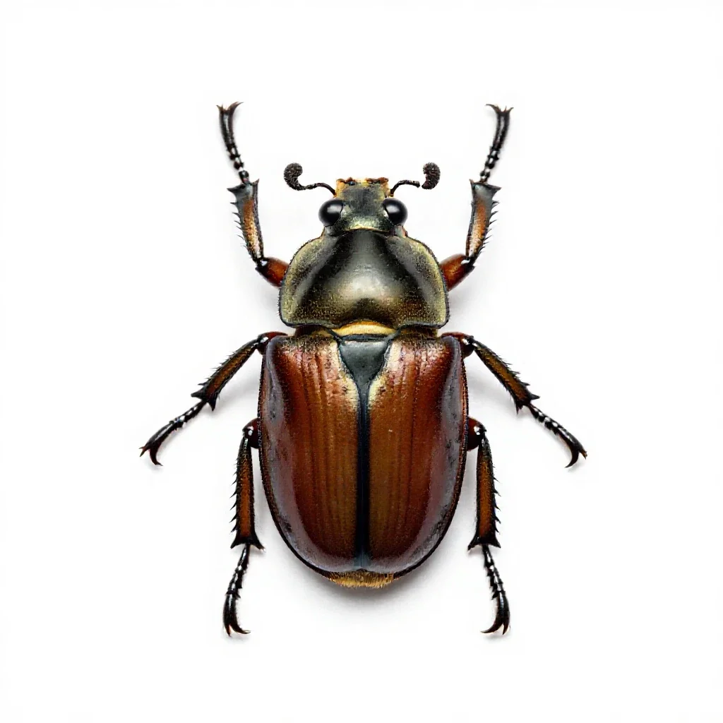 Jewel beetle isolated on a white background