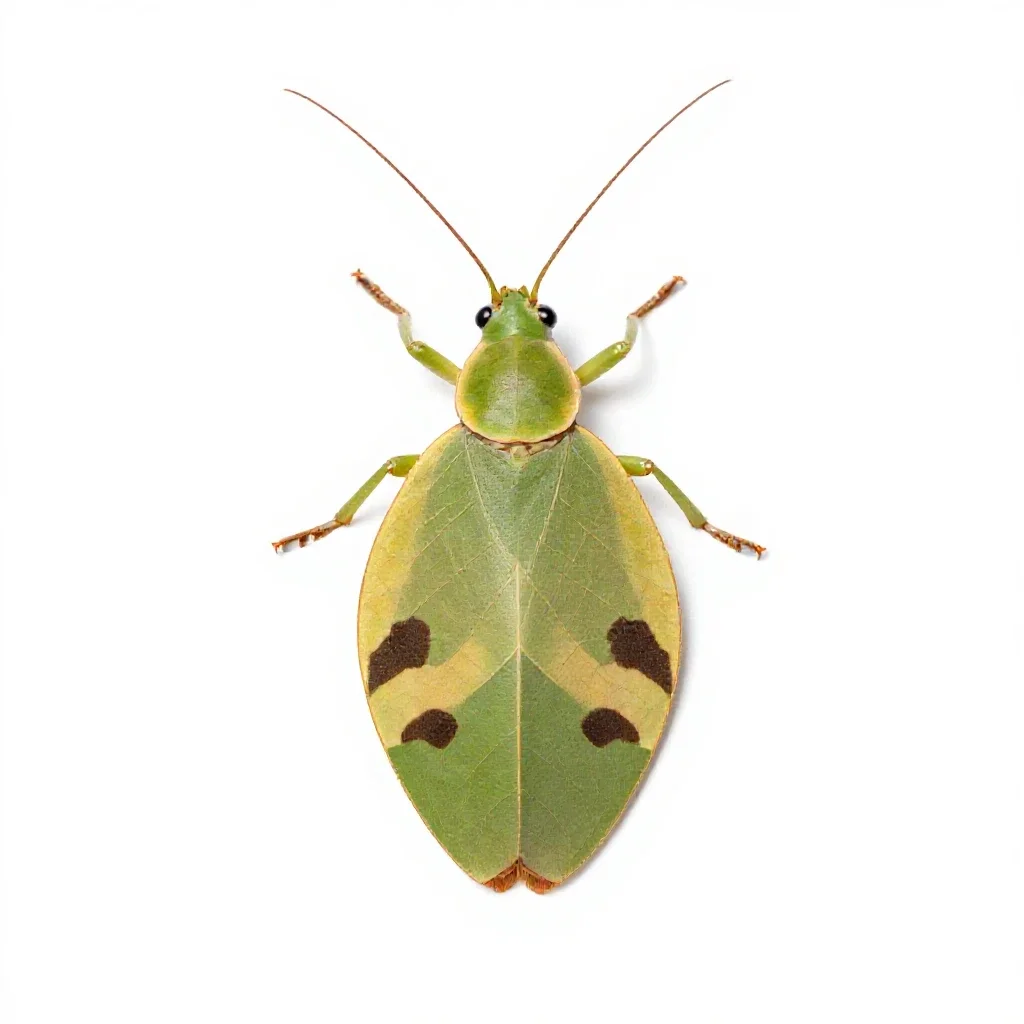 Leaf insect isolated on a white background
