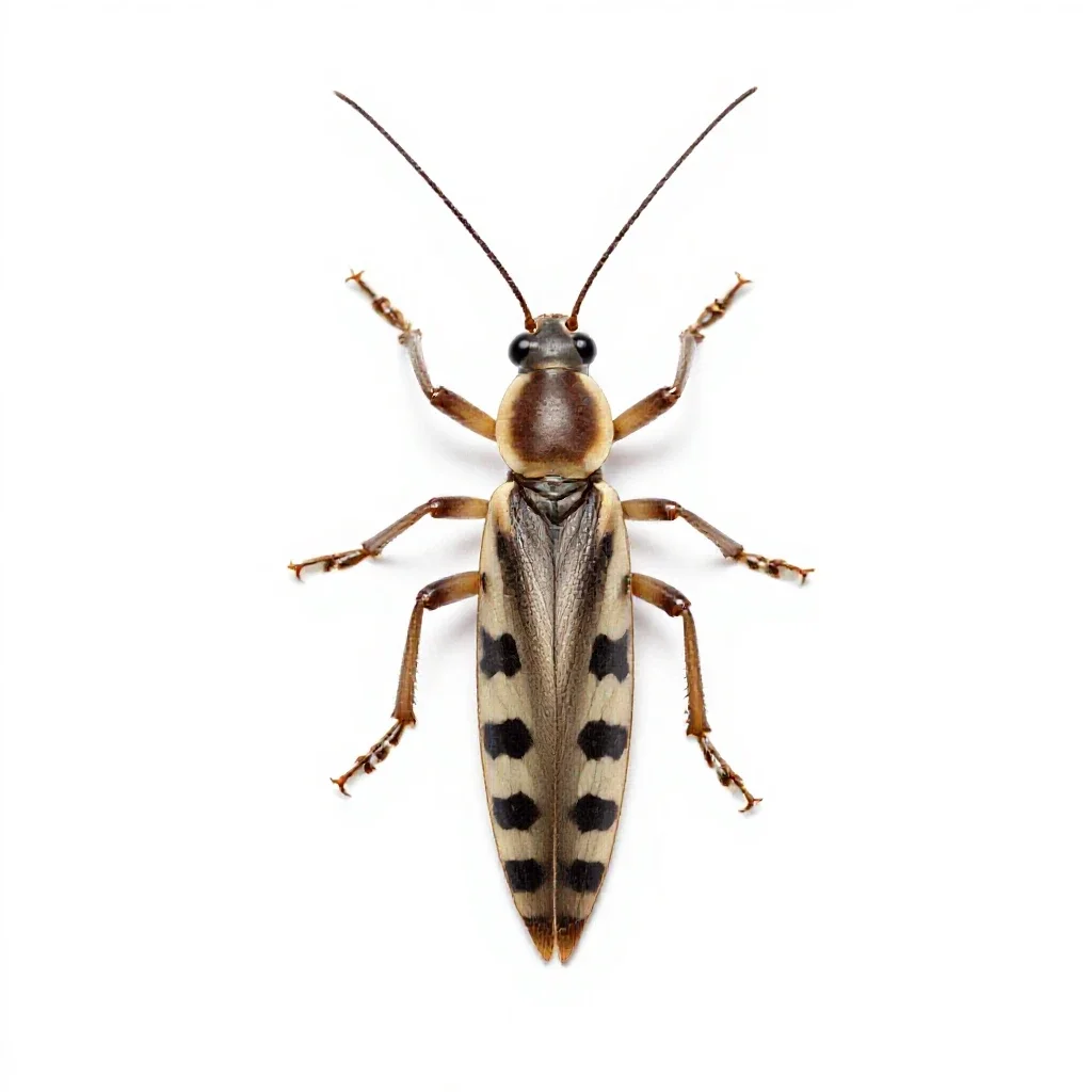 Stick insect isolated on a white background