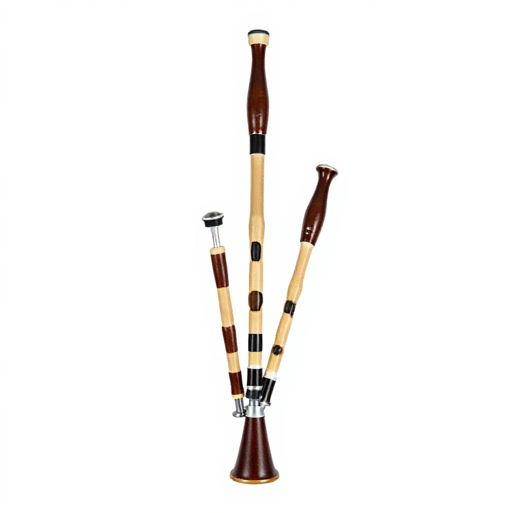 Bagpipe isolated on a white background