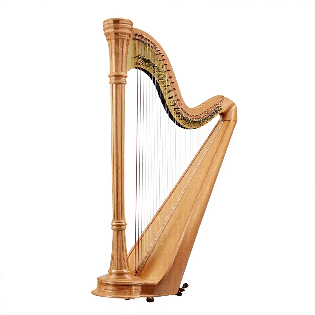 Harp isolated on a white background