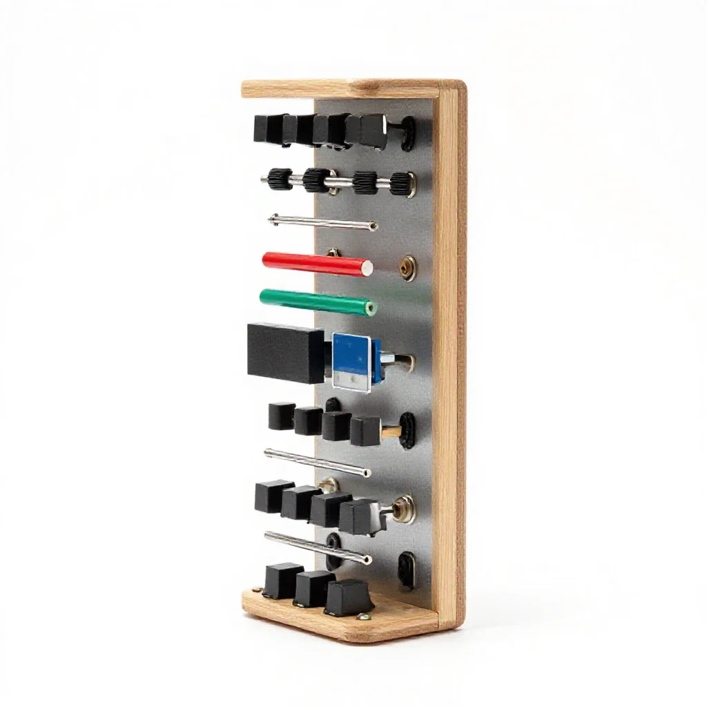 Modular synthesizer isolated on a white background