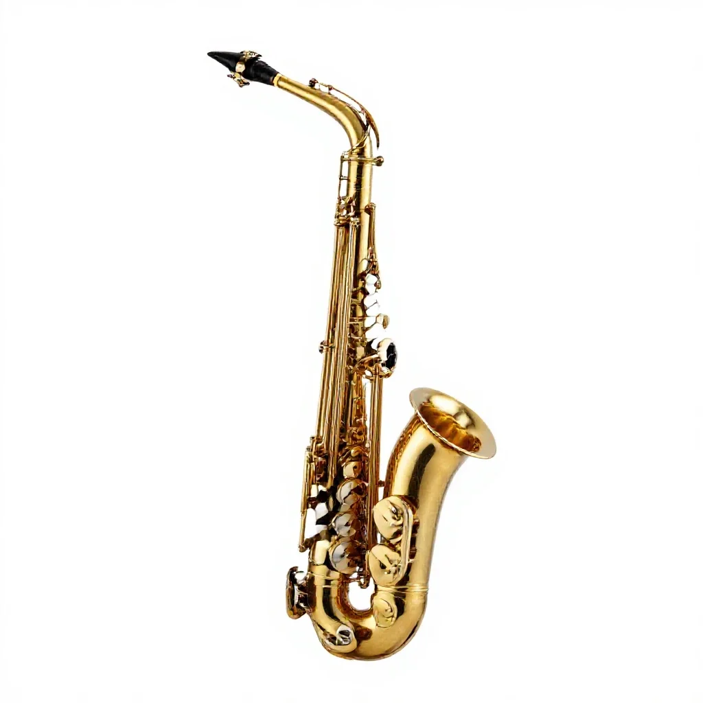 Saxophone isolated on a white background