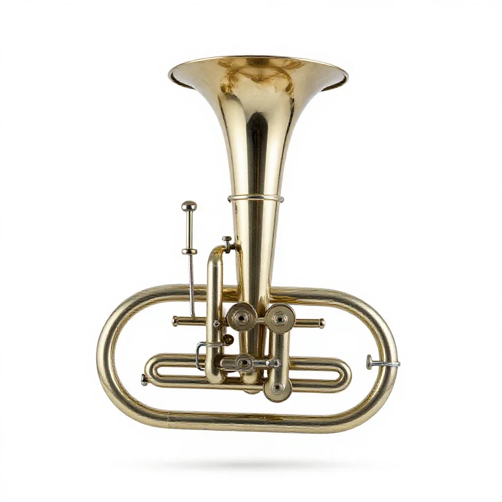 Tuba isolated on a white background