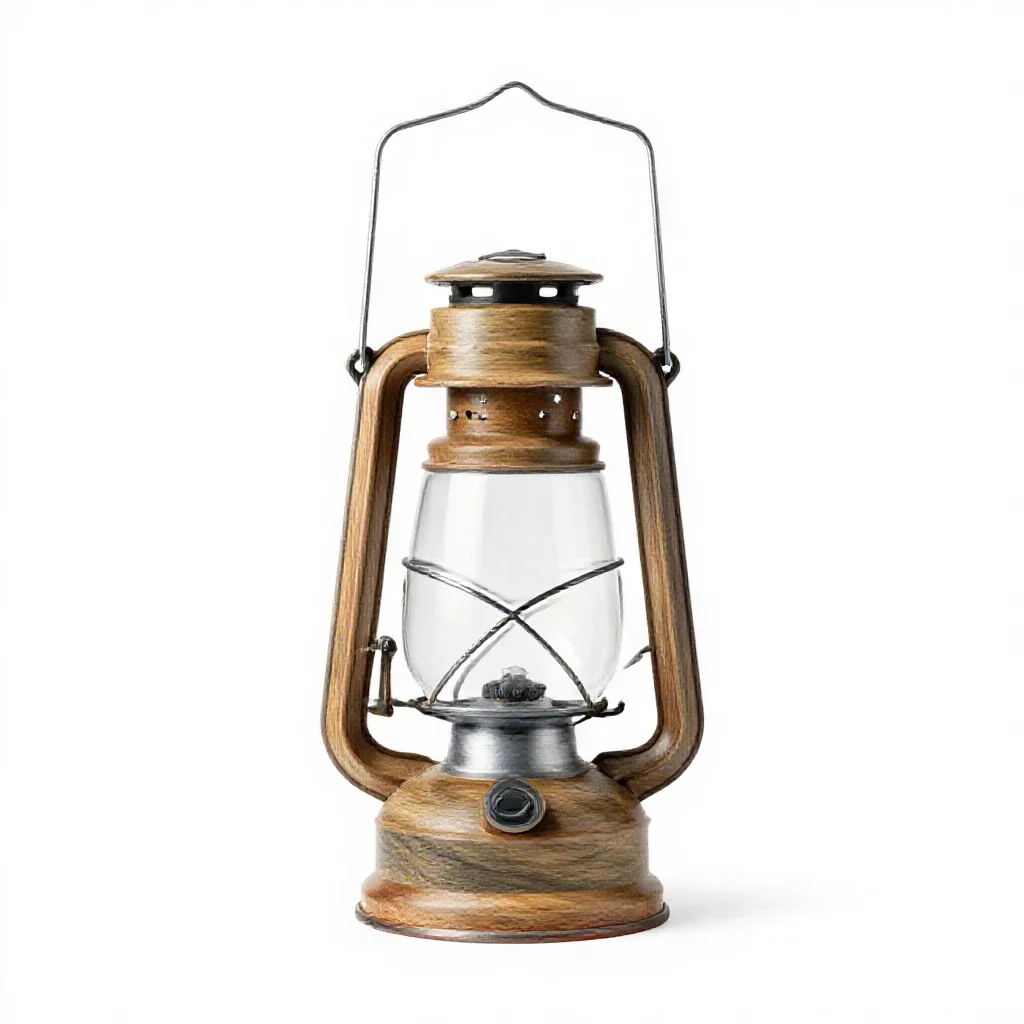 Camping lantern isolated on a white background