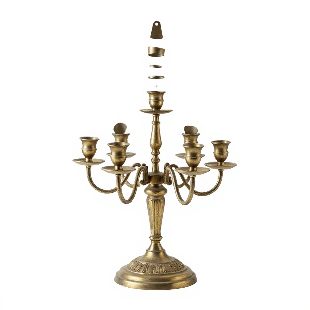 Candelabra isolated on a white background