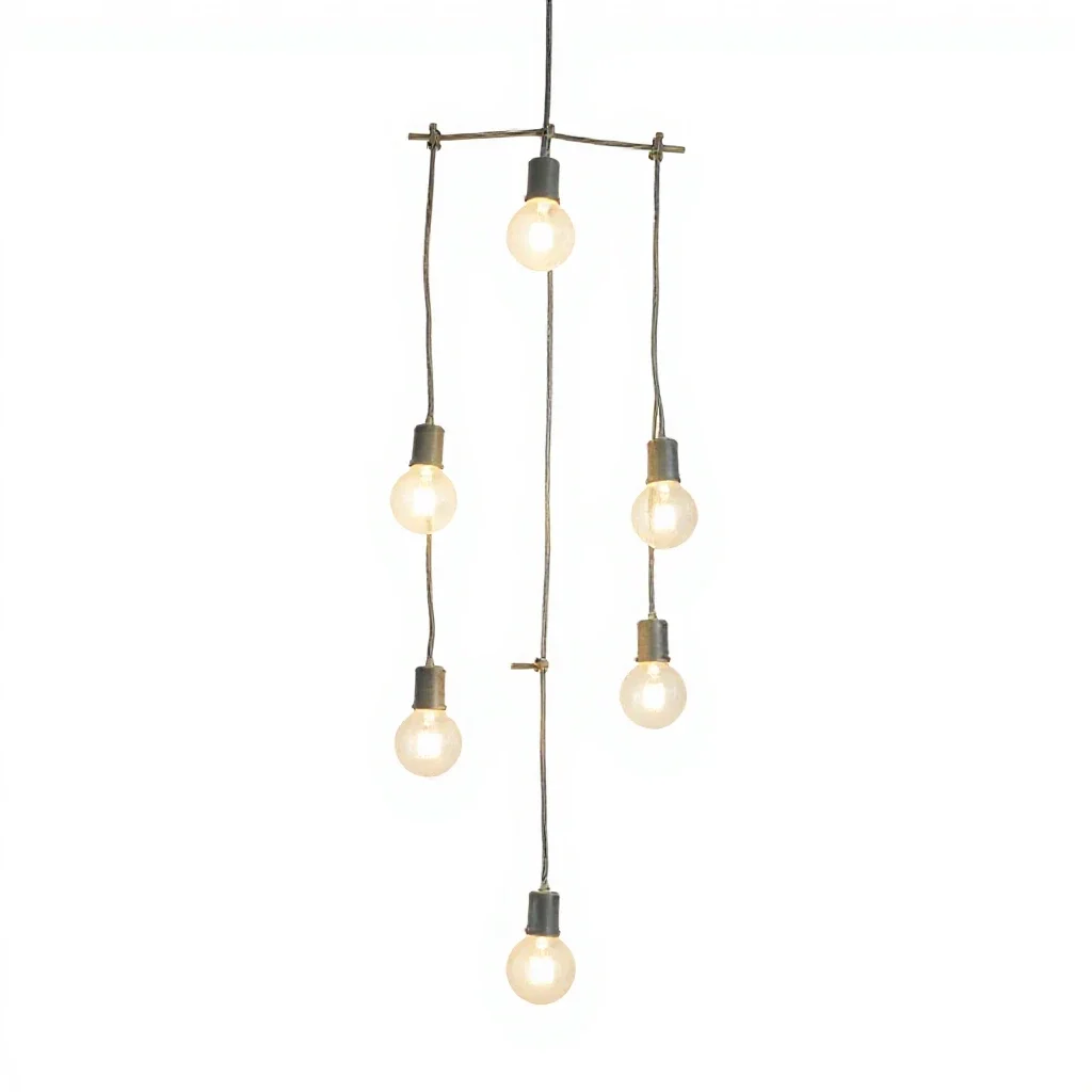 Festoon string light isolated on a white background