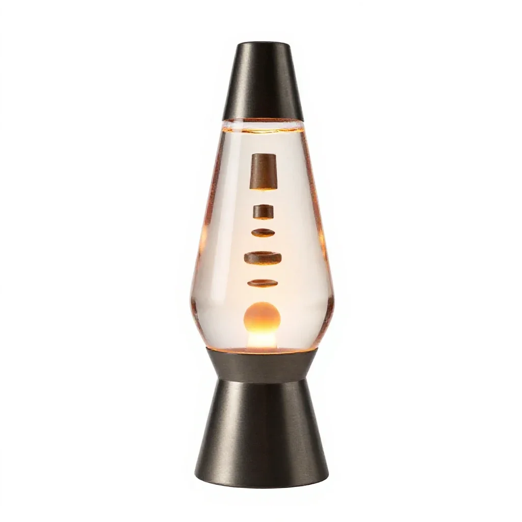 Lava lamp isolated on a white background