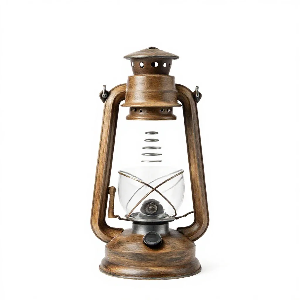 Storm lantern isolated on a white background