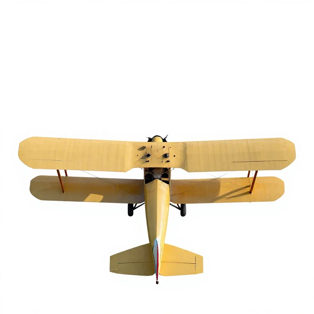 Biplane isolated on a white background