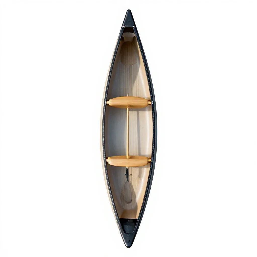Canoe isolated on a white background