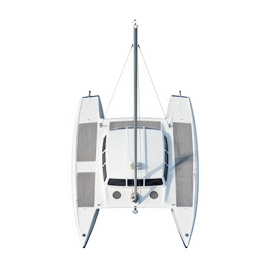 Catamaran isolated on a white background